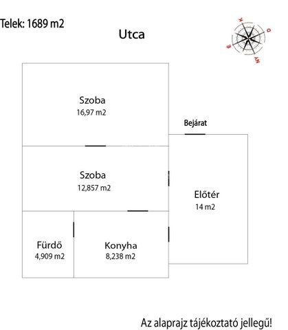 Eladó családi ház, Galgagyörkön 16.8 M Ft, 2 szobás