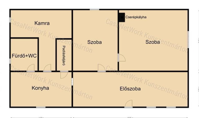 Eladó családi ház, Cserkeszőlőn 10.9 M Ft, 2 szobás
