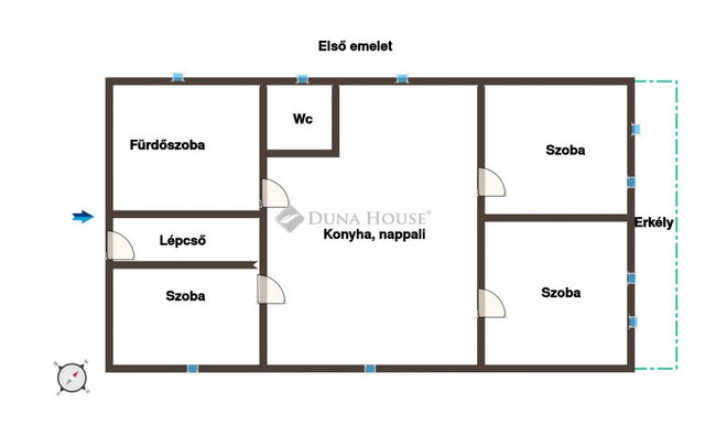 Eladó családi ház, Berhidán 78 M Ft, 6 szobás
