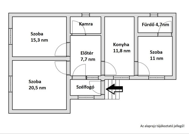 Eladó családi ház, Nován 26 M Ft, 2+1 szobás