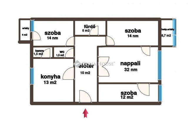 Eladó téglalakás, Kecskeméten 65 M Ft, 4 szobás