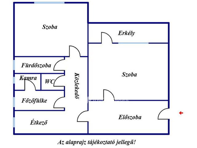 Eladó téglalakás, Kunszentmártonban 18.4 M Ft, 2 szobás