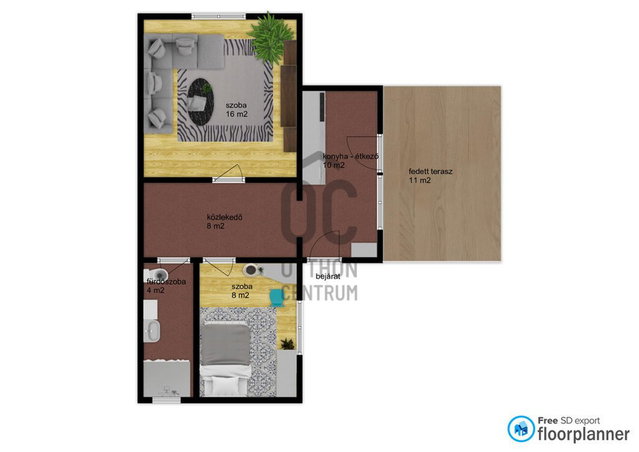 Eladó családi ház, Zalaegerszegen 43.5 M Ft, 2 szobás