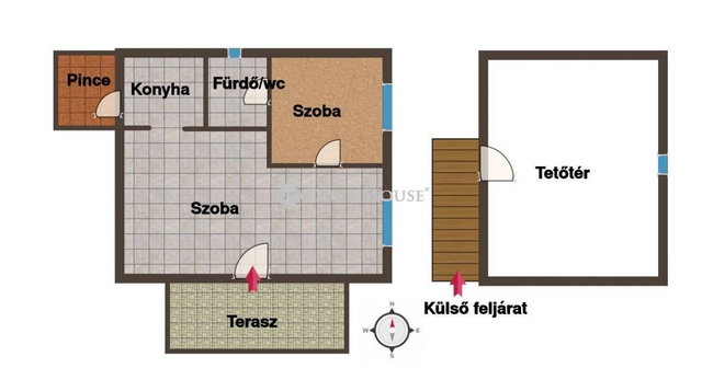 Eladó családi ház, Pogányon 16.9 M Ft, 2+1 szobás