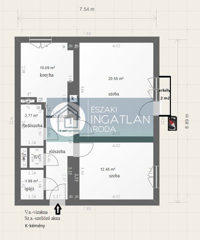 Eladó téglalakás, Kazincbarcikán, Pattantyús utcában 21 M Ft
