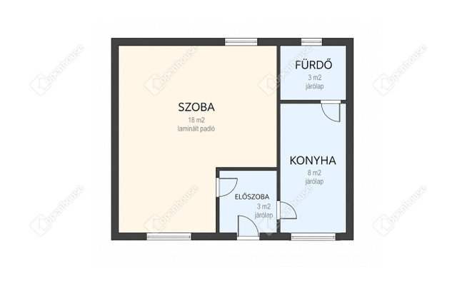 Eladó téglalakás, Miskolcon 29.5 M Ft, 1 szobás