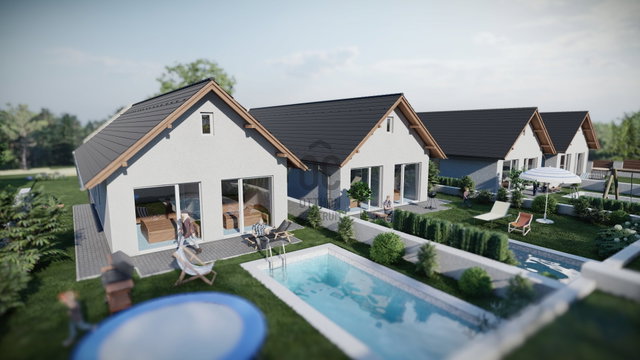 Eladó ikerház, Pilisborosjenőn 175 M Ft, 4 szobás