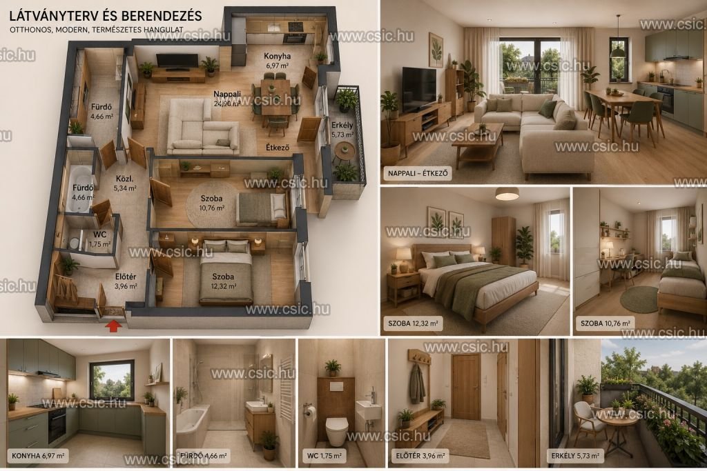 3 bed · 77m² · 108.031.000 ft