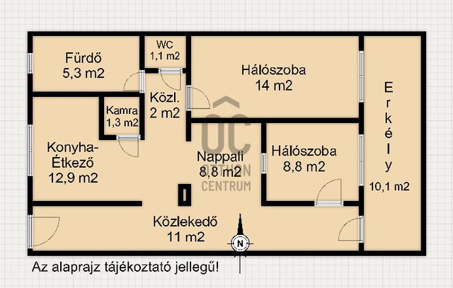 Eladó téglalakás, Letenyén 35.9 M Ft, 2 szobás