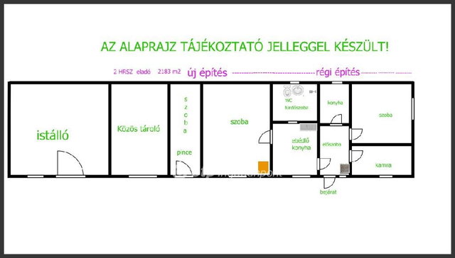 Eladó családi ház, Hajdúböszörményen 8.9 M Ft, 2 szobás