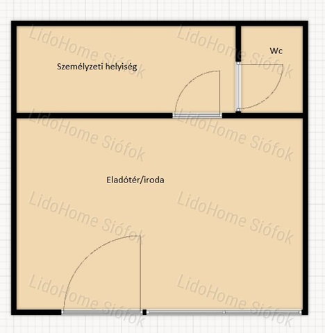 Kiadó üzlethelyiség, Siófokon 270 E Ft / hó, 2 szobás