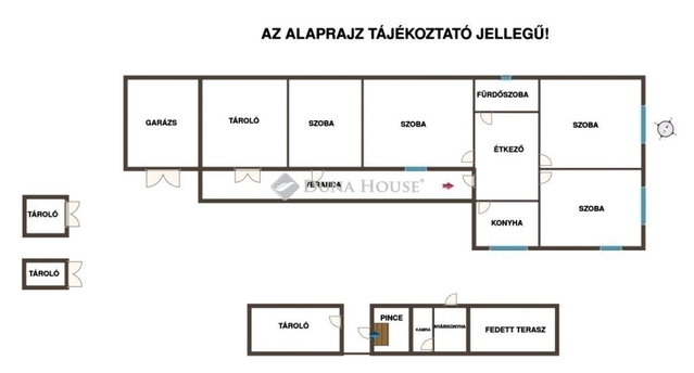 Eladó családi ház, Nagytarcsán 88.8 M Ft, 4 szobás