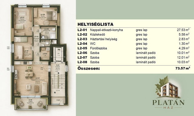 Eladó téglalakás, Győrött 79.9 M Ft / költözzbe.hu