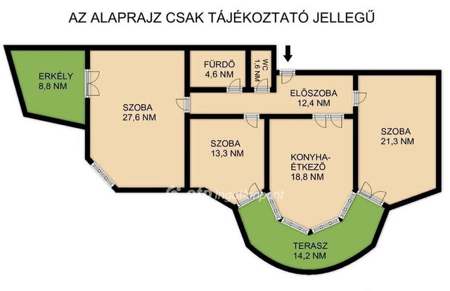 Eladó téglalakás, Budapesten, I. kerületben 245 M Ft, 3 szobás