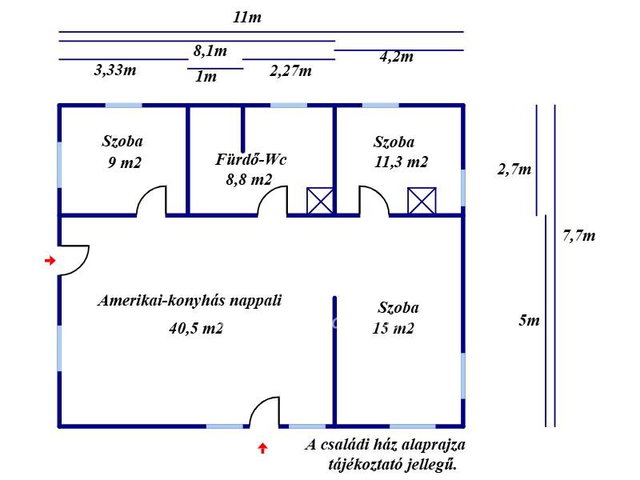 Eladó családi ház, Nagykőrösön 8.5 M Ft, 2+2 szobás