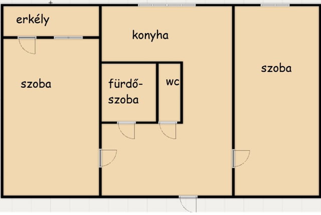 Eladó panellakás, Kecskeméten 45.9 M Ft, 2 szobás
