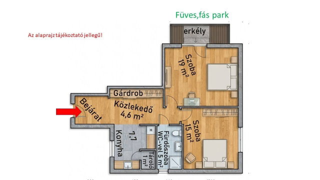 Eladó téglalakás, Szigetszentmiklóson 56.9 M Ft, 2 szobás