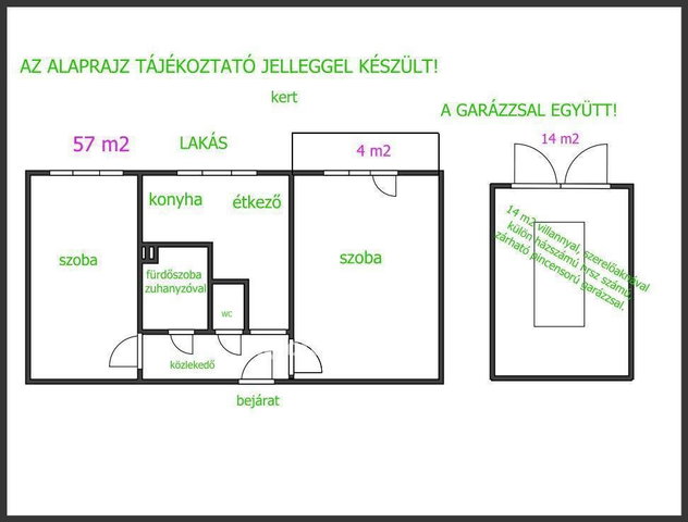 Eladó téglalakás, Hajdúböszörményen 65 M Ft, 2 szobás