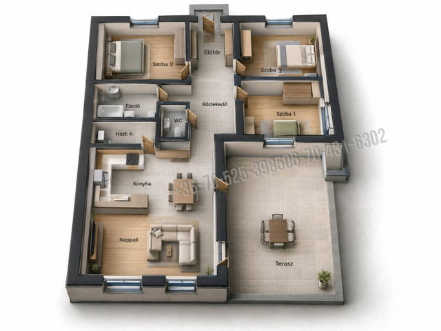 Eladó családi ház, Ceglédbercelen 120 M Ft, 4 szobás