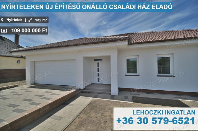 Eladó családi ház, Nyírtelken 109 M Ft, 4 szobás