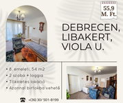 Eladó téglalakás, Debrecenben 55.9 M Ft, 2 szobás