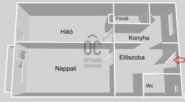 Eladó téglalakás, Budapesten, XXI. kerületben 59.99 M Ft