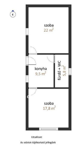 Eladó családi ház, Nagybajomban 20 M Ft, 2 szobás