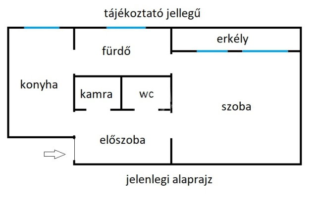 Eladó téglalakás, Budapesten, XIII. kerületben 56 M Ft, 1 szobás