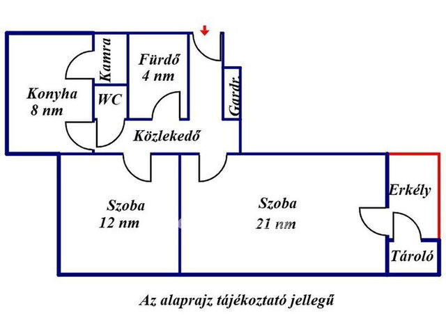 Eladó téglalakás, Szolnokon 36.9 M Ft, 2 szobás
