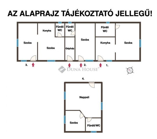 Eladó családi ház, Gárdonyban 74.9 M Ft, 6 szobás