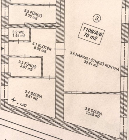 Eladó téglalakás, Szolnokon 80.5 M Ft, 2+1 szobás