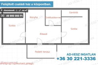 Eladó családi ház, Alsónémediben 49.9 M Ft, 1+1 szobás