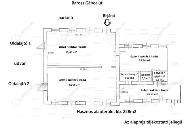 Eladó üzlethelyiség, Miskolcon 78.9 M Ft, 4 szobás