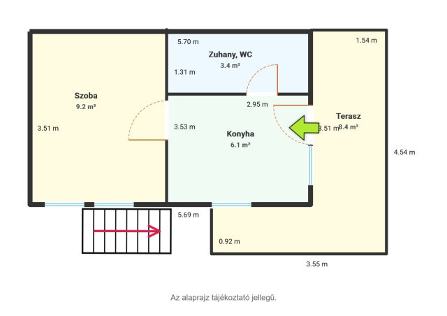 Eladó nyaraló, Zalakaroson 37.5 M Ft, 1 szobás