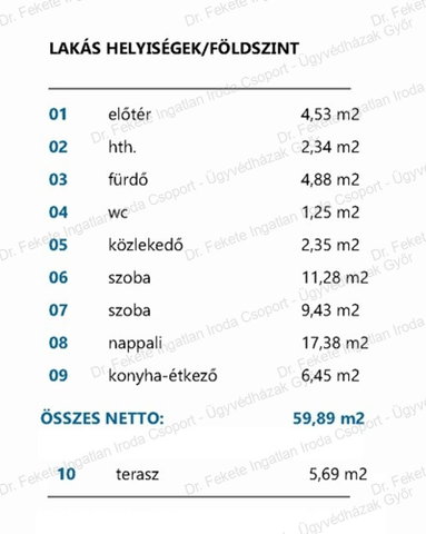 Eladó téglalakás, Komáromban 64.91 M Ft, 3 szobás