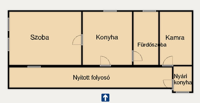 Eladó családi ház, Jánoshalmán 6.2 M Ft, 1 szobás