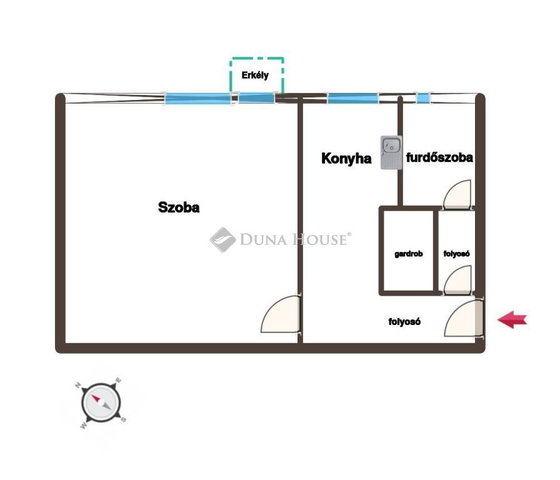 Eladó téglalakás, Kecskeméten 35 M Ft, 1 szobás