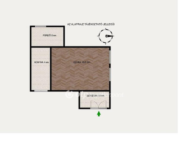 Eladó téglalakás, Budapesten, V. kerületben 59.9 M Ft, 1 szobás