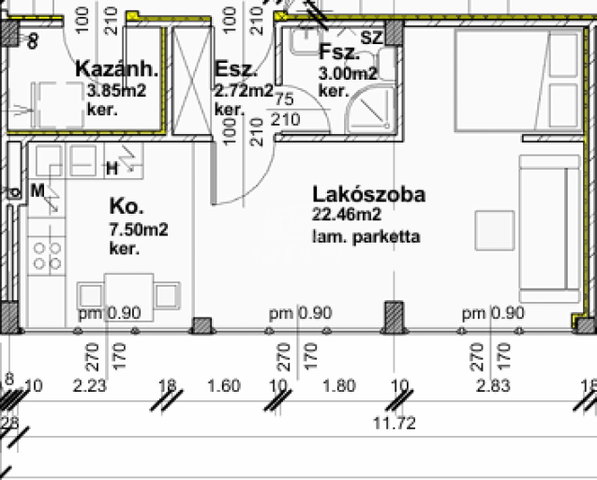 Eladó téglalakás, Szombathelyen 19.624 M Ft, 1 szobás
