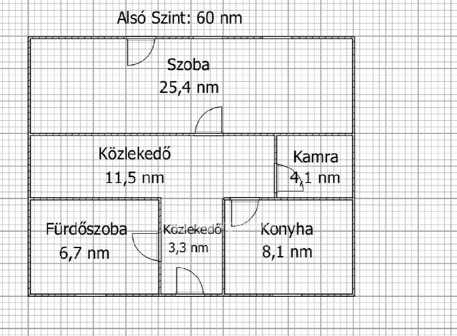 Eladó téglalakás, Ajkán 44.9 M Ft, 4+1 szobás