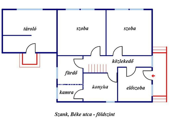 Eladó családi ház, Szankon 36 M Ft, 3+1 szobás