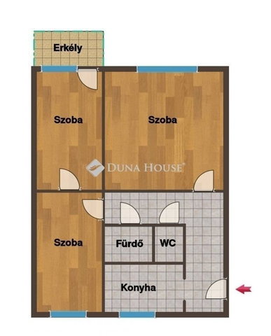 Eladó panellakás, Budapesten, XX. kerületben 59.9 M Ft, 3 szobás