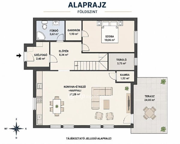 Eladó családi ház, Győrszemerén 94.9 M Ft, 4 szobás