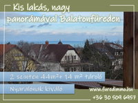 Eladó téglalakás, Balatonfüreden 50.9 M Ft, 2 szobás
