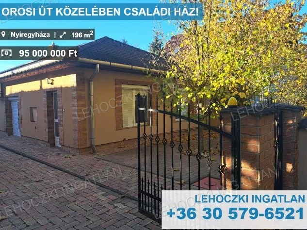Eladó családi ház, Nyíregyházán 95 M Ft, 4 szobás