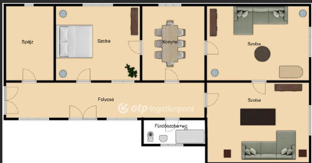 Eladó családi ház, Tetétlenen 13.9 M Ft, 3 szobás