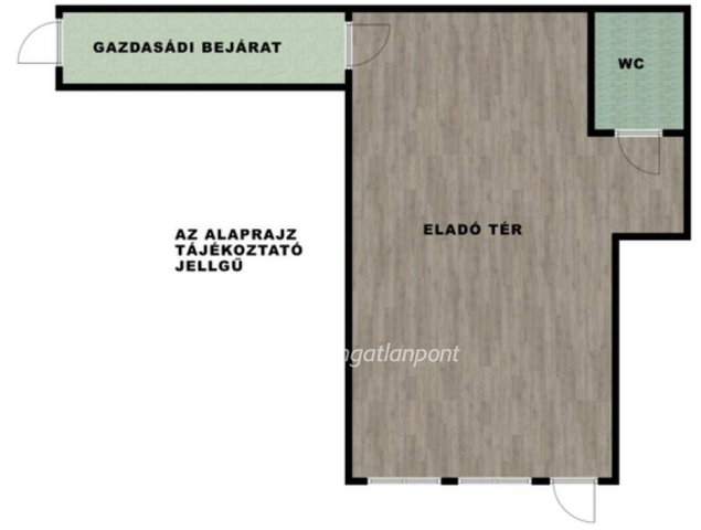 Kiadó üzlethelyiség, Nyíregyházán 200 E Ft / hó
