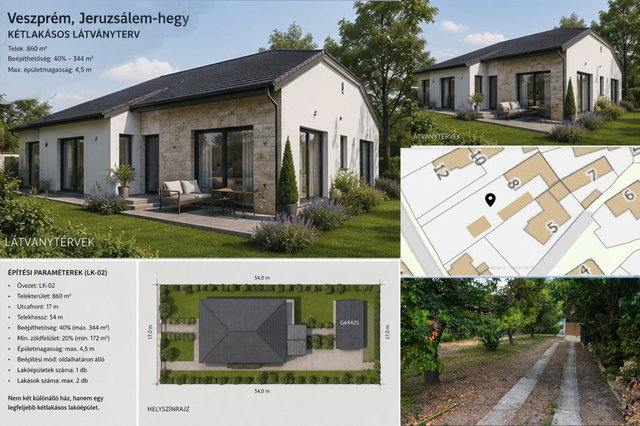 Eladó családi ház, Veszprémben 80 M Ft, 5+2 szobás