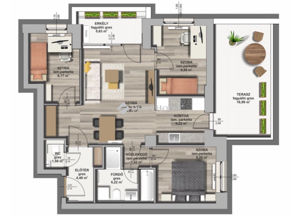 4 bed · 80m² · 91.545.000 ft