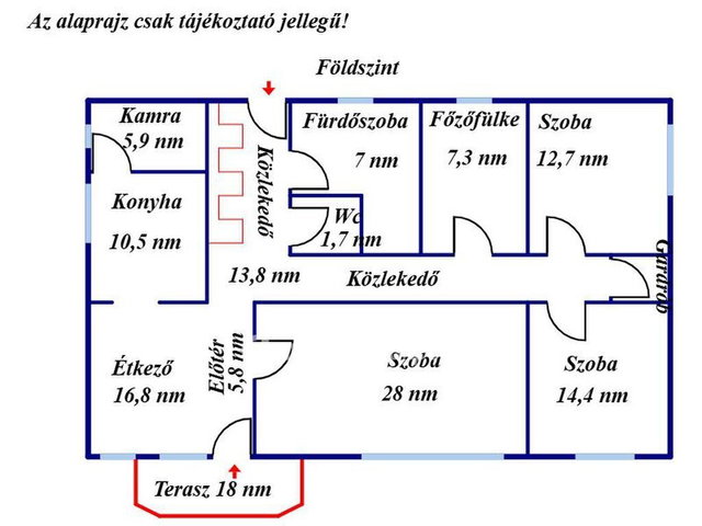 Eladó családi ház, Dabason 106.9 M Ft, 6 szobás